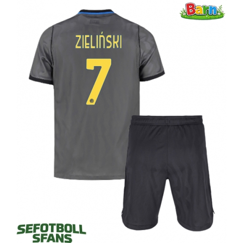 Inter Milan Piotr Zielinski #7 Tredjeställ Barn 2026-27 Kortärmad (+ Korta byxor)